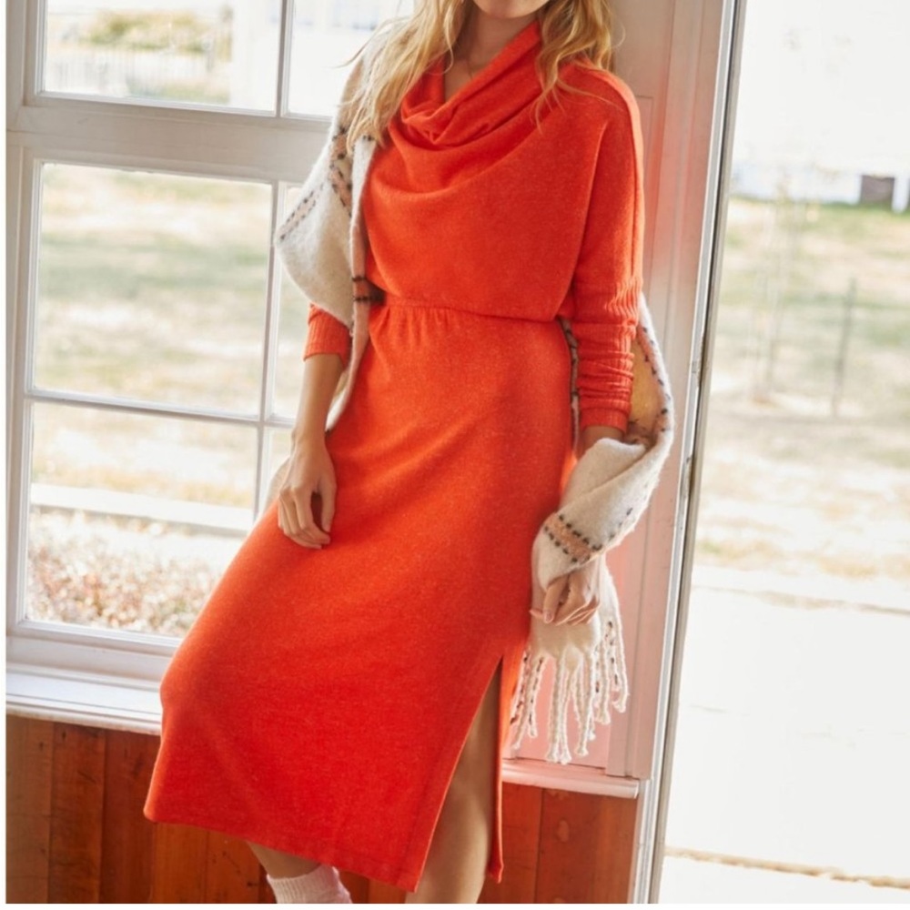 Daily Practice by Anthropologie Draped Cowl Neck Maxi Dress size XL